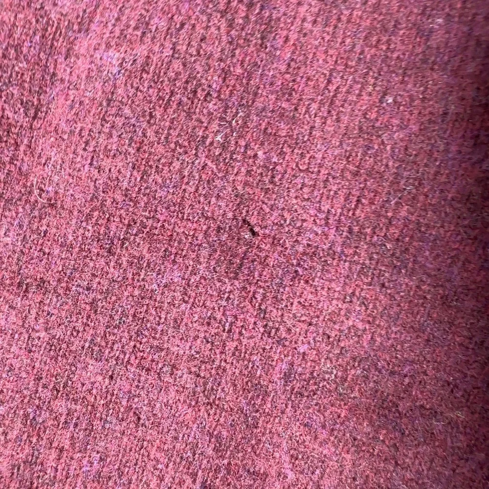 Banana Republic Sweater Mens S Burgundy Quarter Zip Merino Wool Elbow‎ Patches